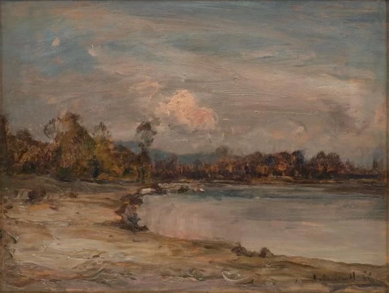 Paesaggio con lago
